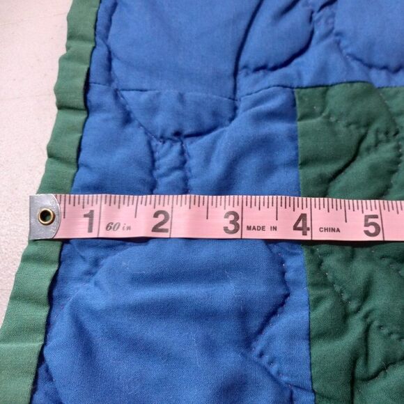 Baby Crib/Wall hanging Hand Stitched Quilt Sewing Cottagecore Handmade Vintage - Picture 6 of 9